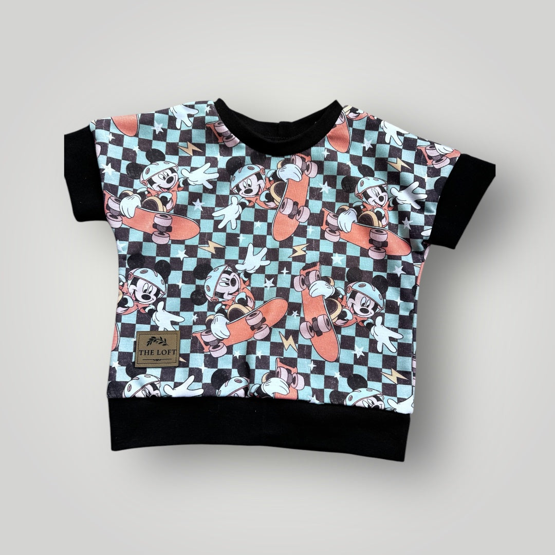 Crew neck t-shirt and short set
